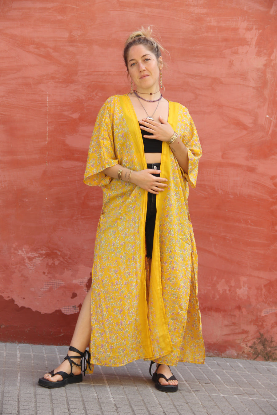 VARSHA Long Kimono