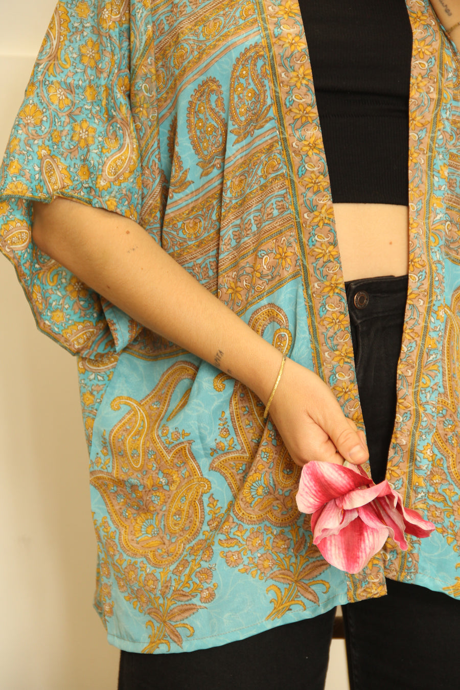 ANGA Short Kimono