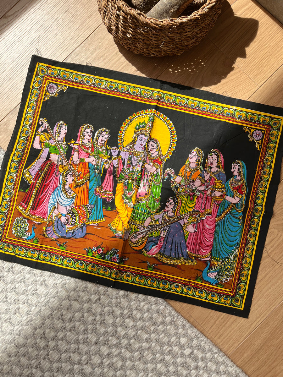 Radha, Krishna &amp; Gopis Poster