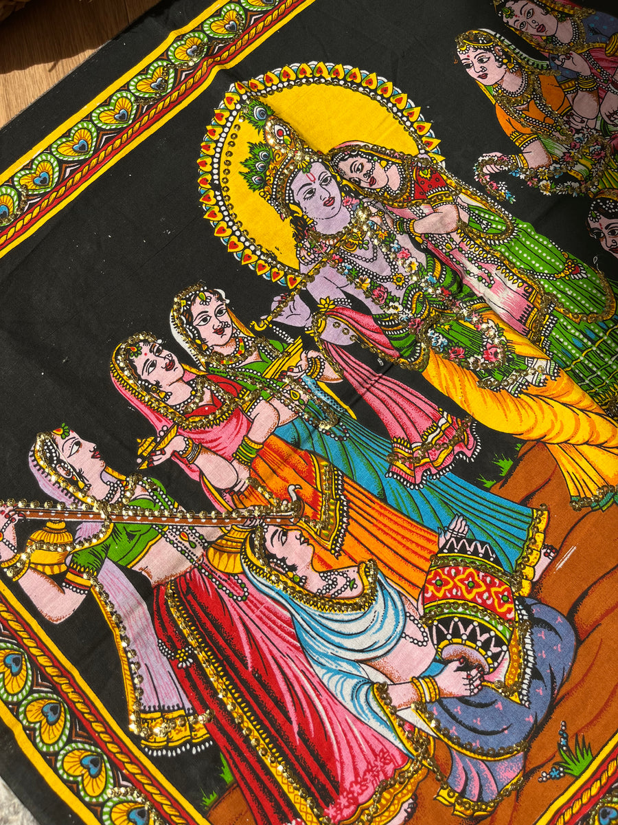 Radha, Krishna &amp; Gopis Poster